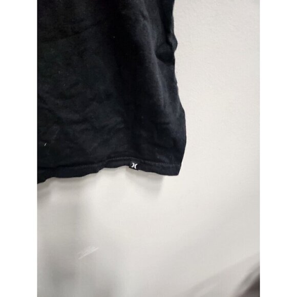 Hurley Mens T-Shirt Size 3XL Black Spellout Logo Short Sleeve Crew Neck Cotton - Picture 2 of 7